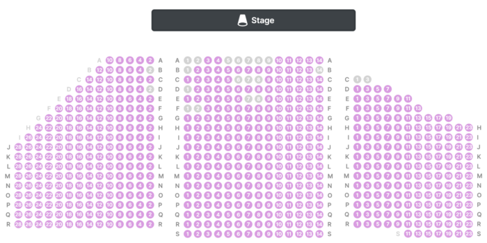 Williams Center Seat Map